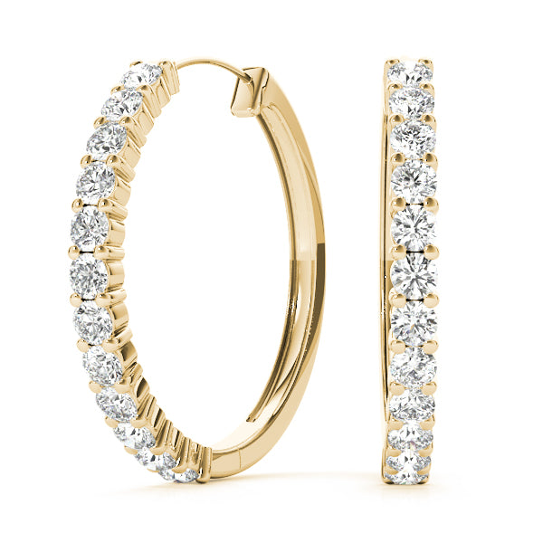 Standard - Round Hoop Earring in 14K Gold (0.25 ct. tw)