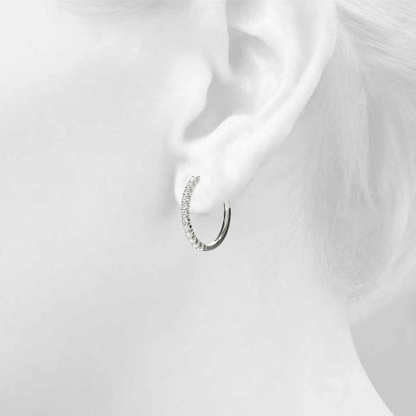 Standard - Round Hoop Earring in 14K Gold (0.25 ct. tw)