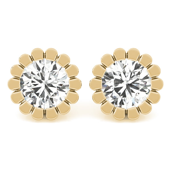 Flower Cut Stud Earring