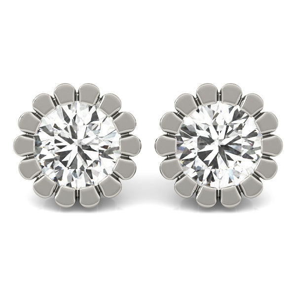 Flower Cut Stud Earring