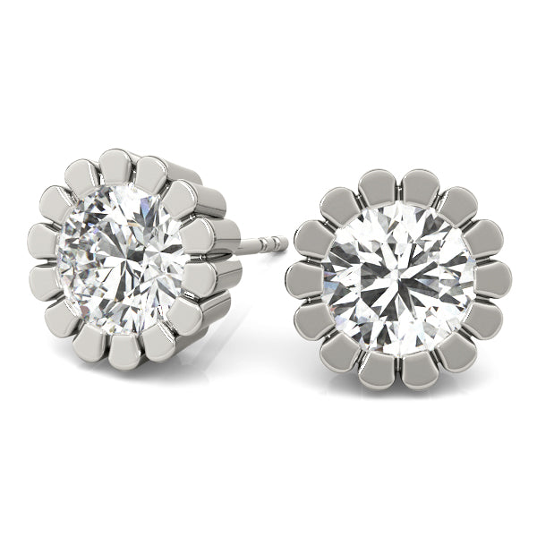 Flower Cut Stud Earring