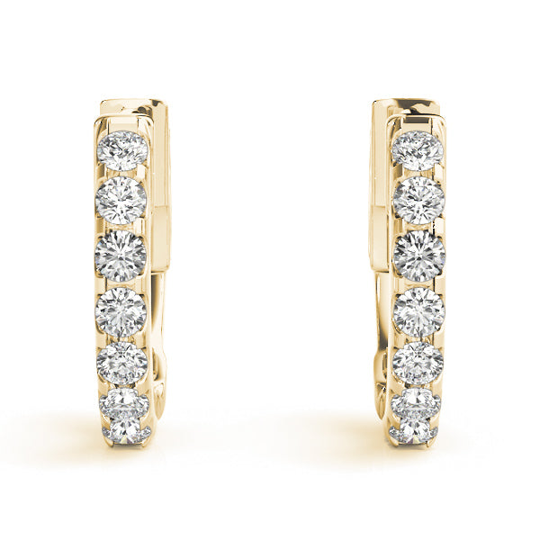 Classic - 1 Row Hoop Earring in 14K Gold (0.25 ct. tw)