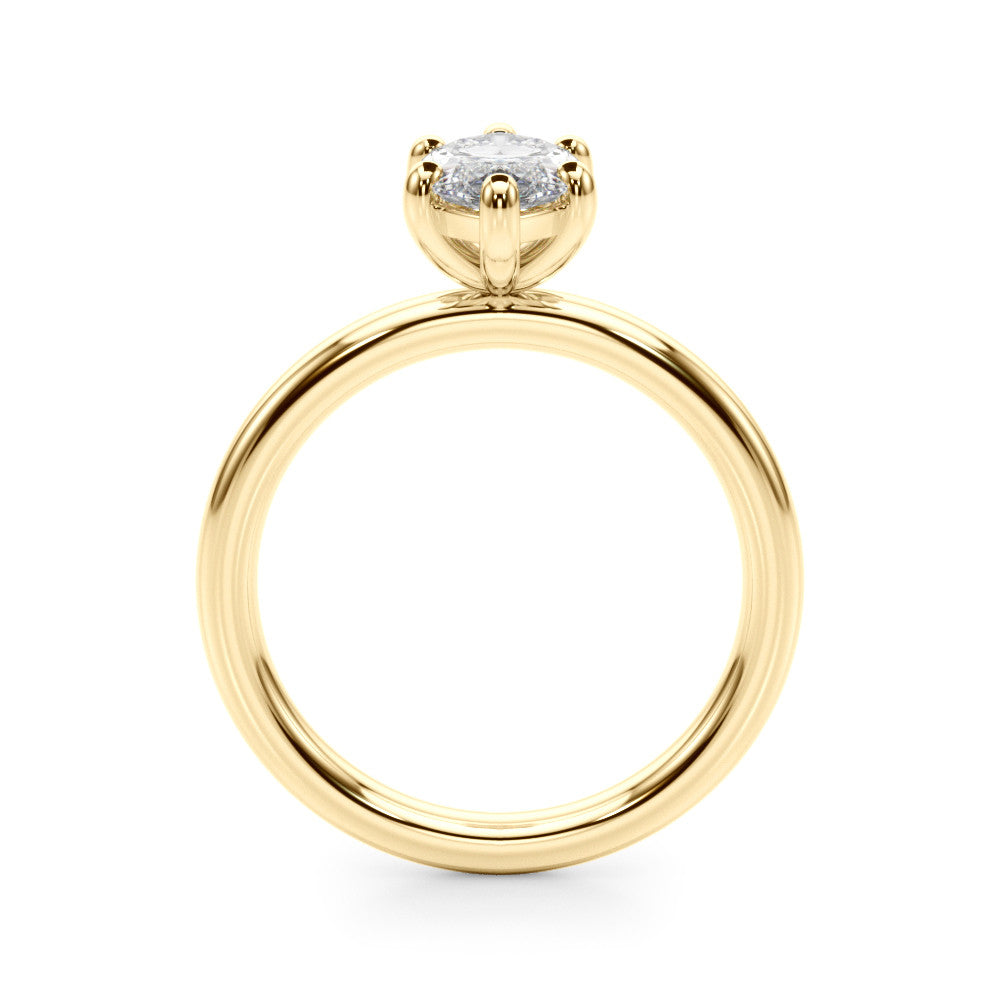 14K Gold Lab-Grown Diamond Marquise [0.39ctw] Engagement Ring