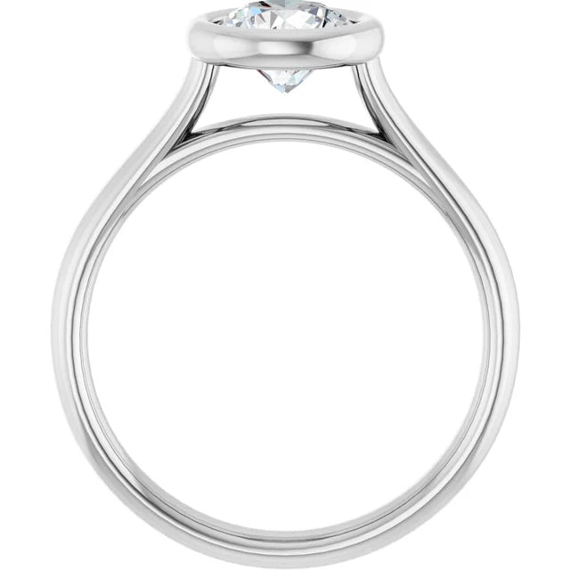 The Elysia Bezel: 14K Gold Lab-Grown Diamond 0.91 CTW Engagement Ring