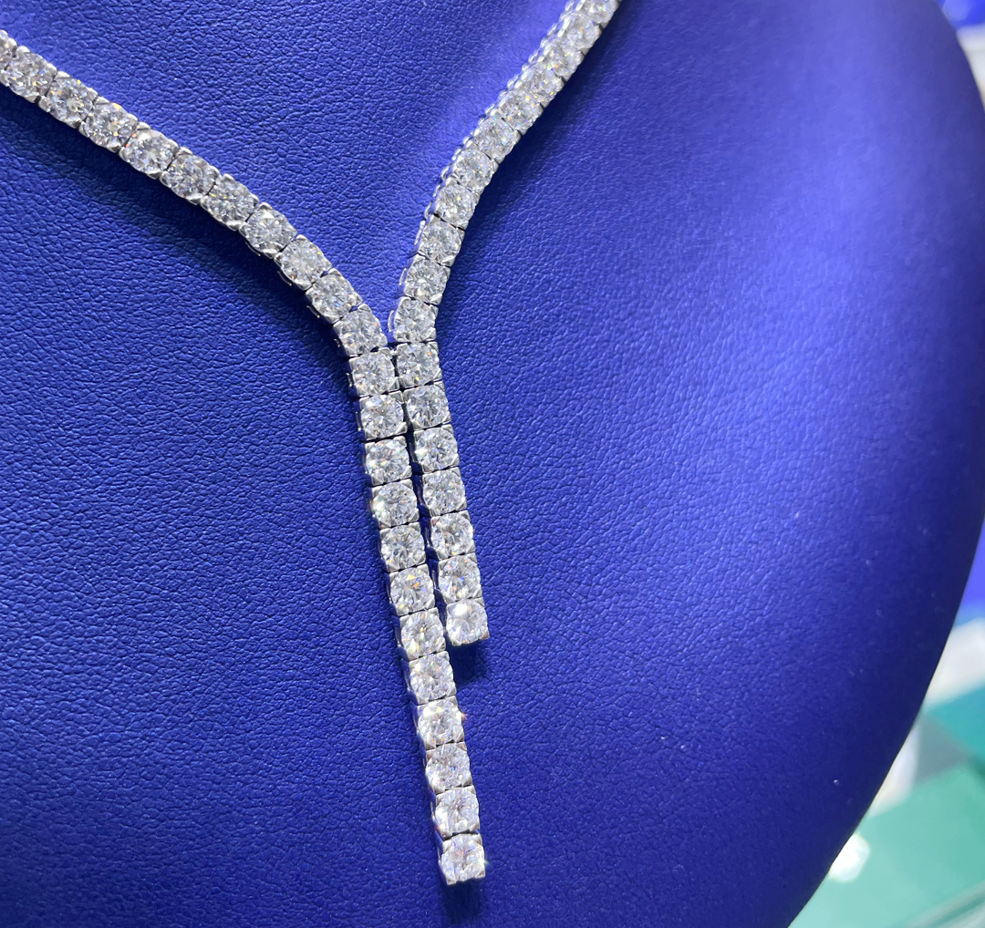 14K Gold 13.46ctw Lab Grown Diamond Necklace