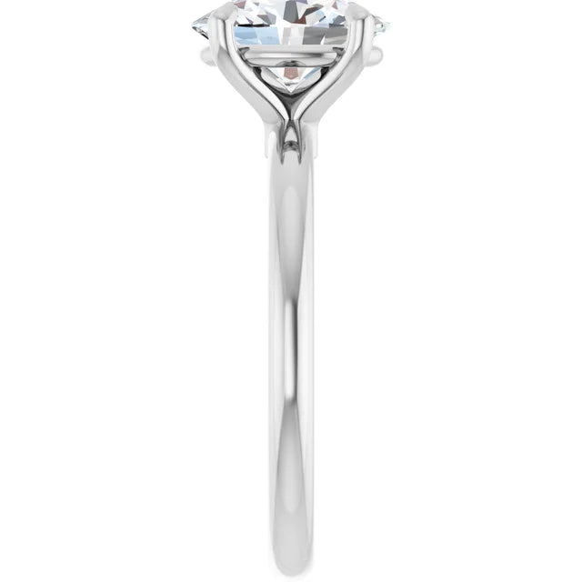 14K Gold Oval Lab-Grown 1.54 Diamond Engagement Ring