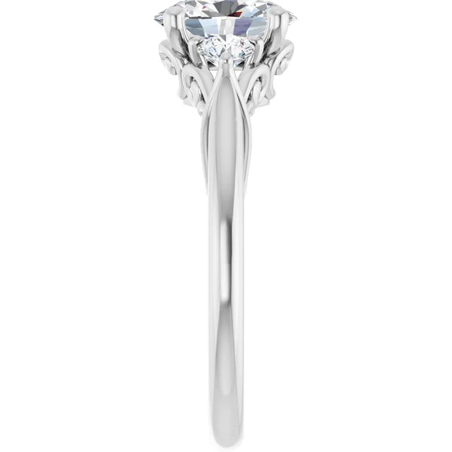 14K Gold Accented Lab-Grown Diamond 1.01ctw VVS1/D Engagement Ring