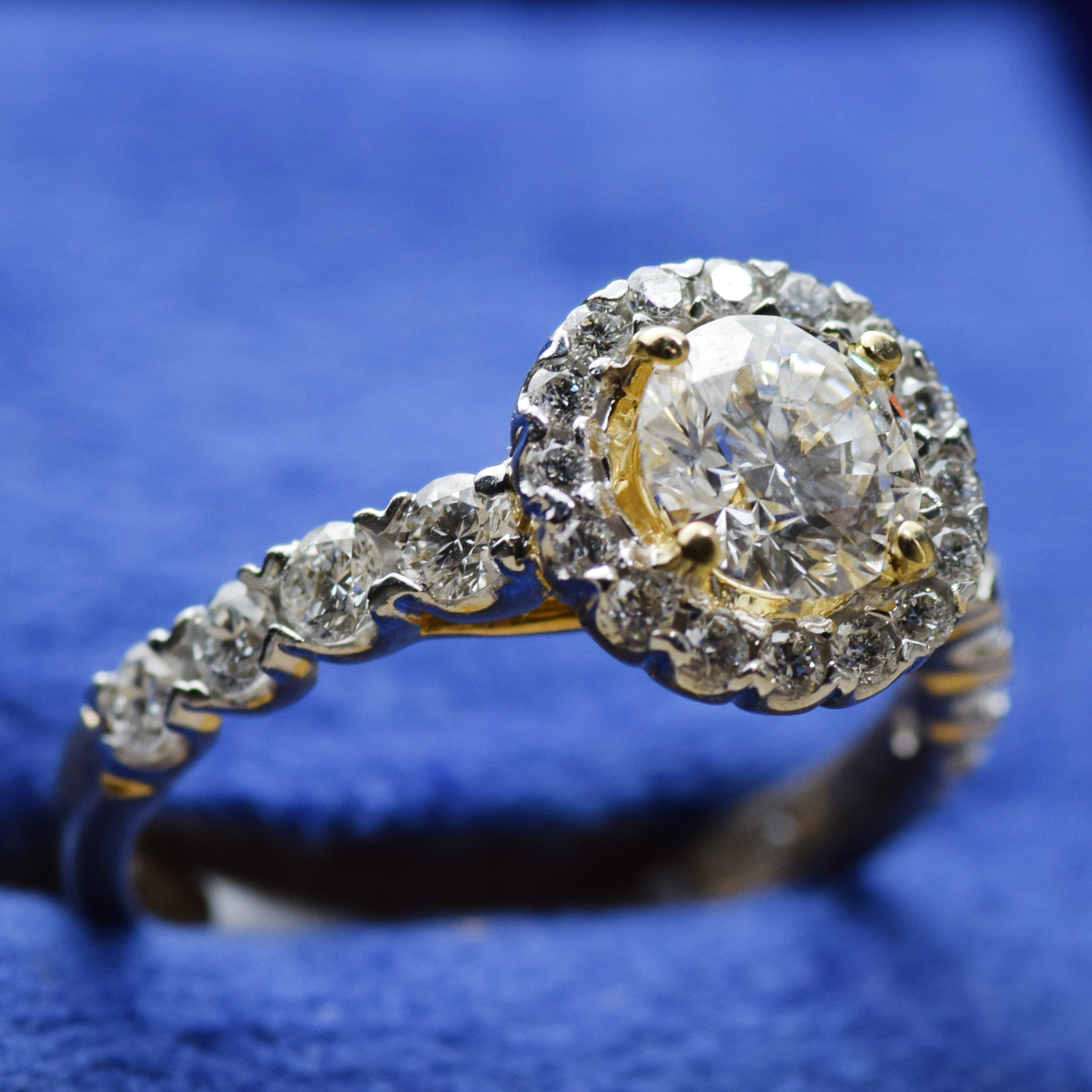 14K Gold 1.93 CT Lab Grown Round Classic Lab Diamond Engagement Ring