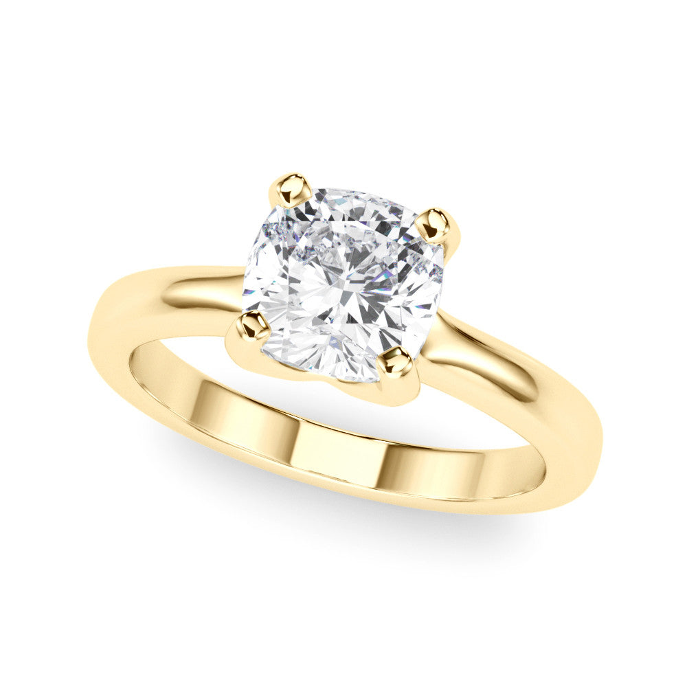 14K Gold Lab-Grown Diamond Cushion [1.01ctw] Engagement Ring