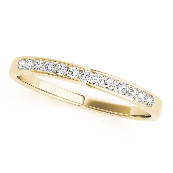 14K Channel Set Wedding Ring (1/5 ct.wt)