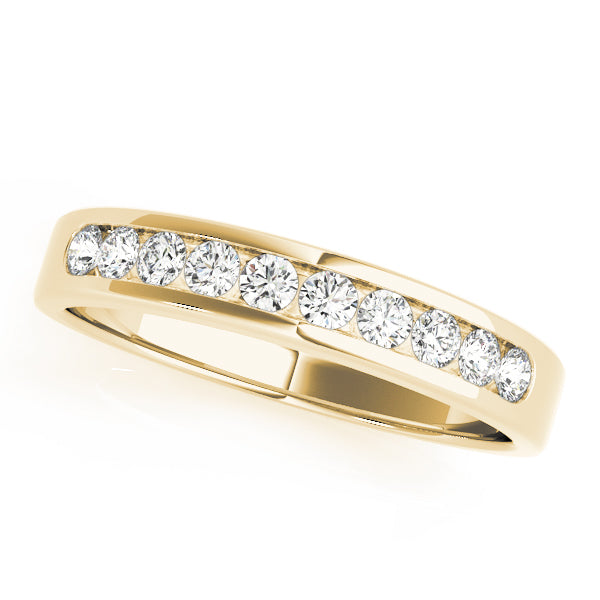 14K Channel Set Wedding Ring (1/4 ct.wt)