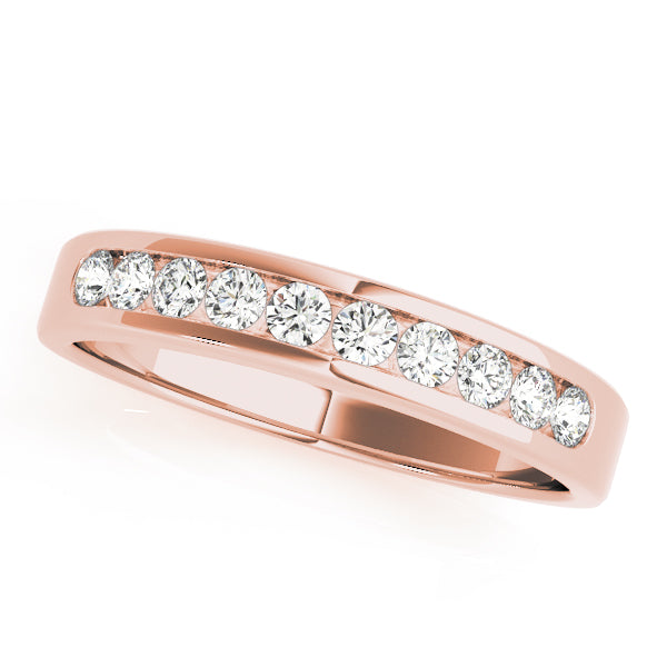 14K Channel Set Wedding Ring (1/4 ct.wt)