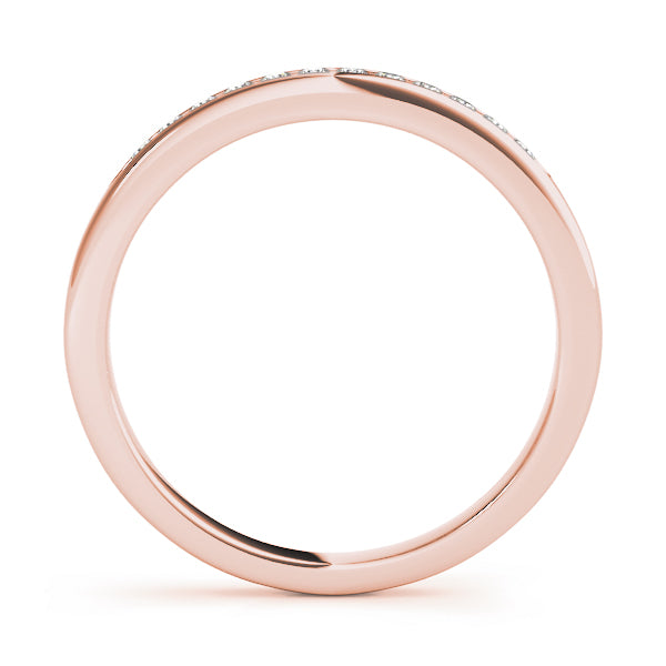 14K Channel Set Wedding Ring (1/8 ct.wt)