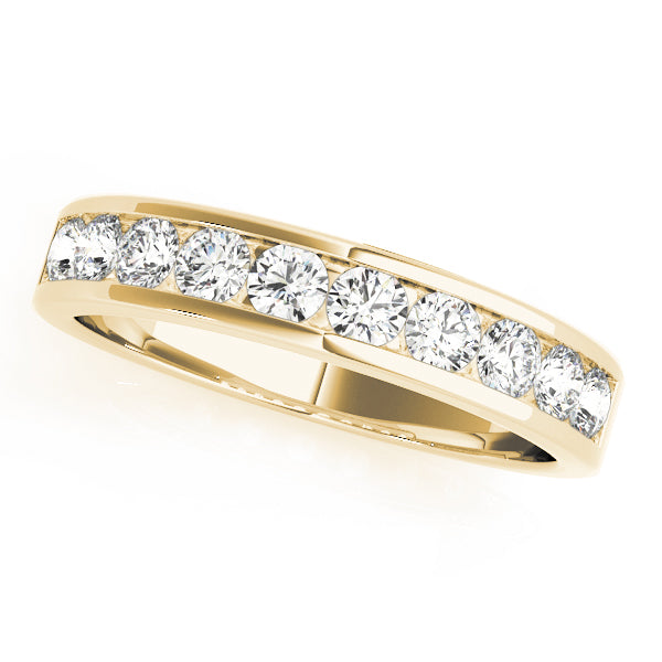 14K Channel Set 10 Stone Wedding Ring (3/4 ct.wt)