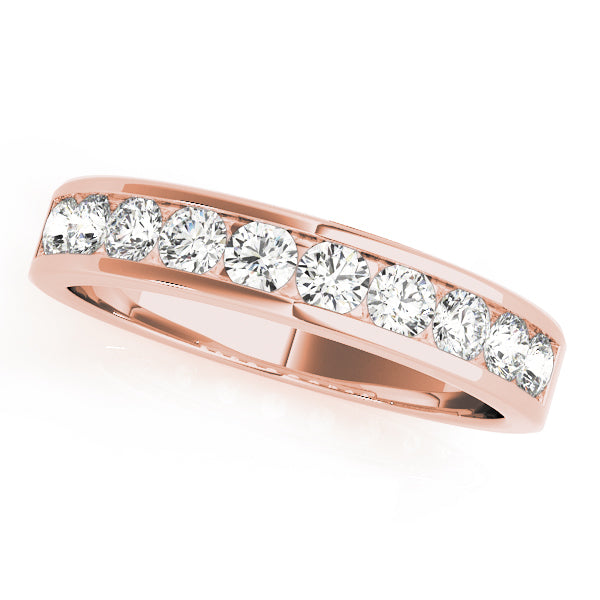 14K Channel Set 10 Stone Wedding Ring (3/4 ct.wt)