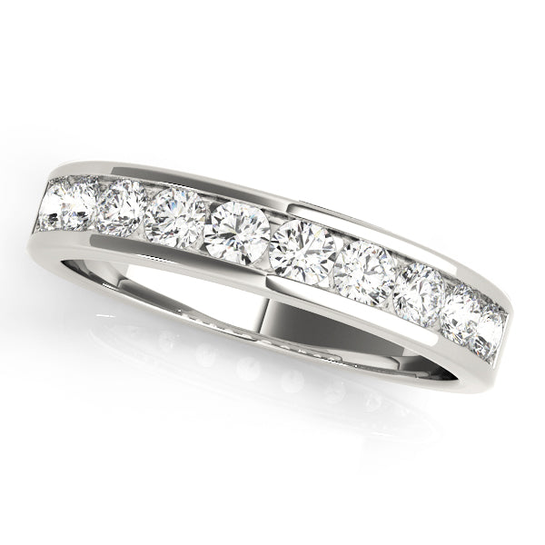 14K Channel Set 10 Stone Wedding Ring (3/4 ct.wt)