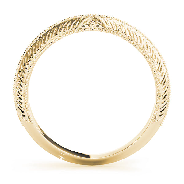 14K Plain Twisted Gold Wedding Ring