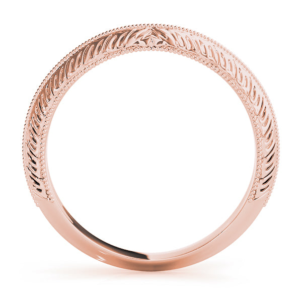 14K Plain Twisted Gold Wedding Ring