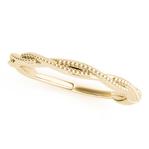 14K Twisted Plain Wedding Ring