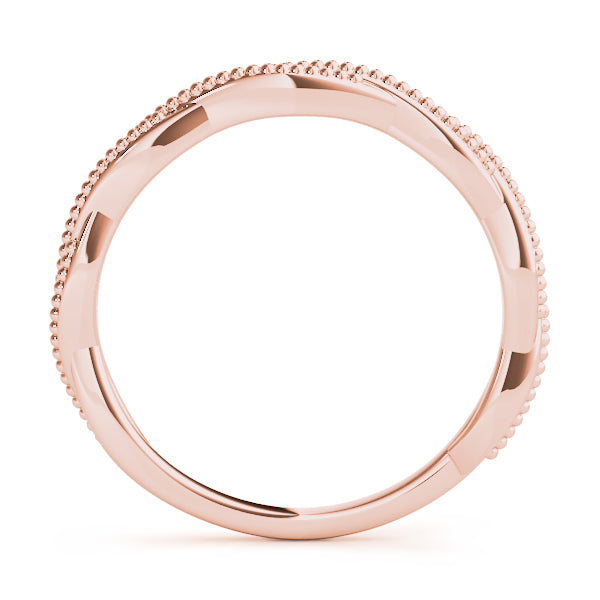 14K Twisted Plain Wedding Ring