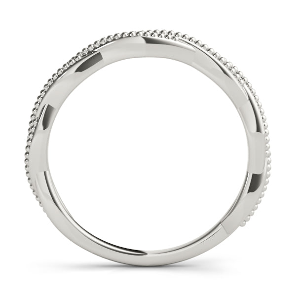 14K Twisted Plain Wedding Ring