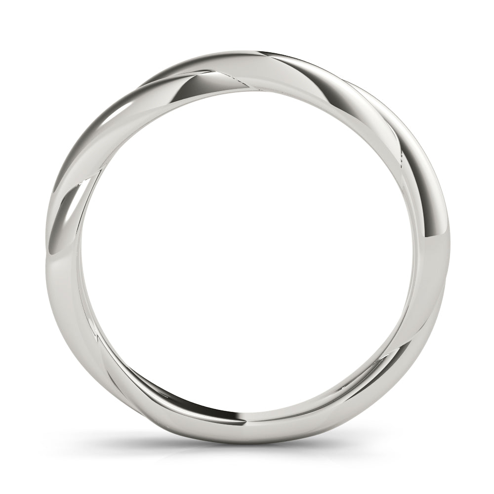 14K Twisted Plain Wedding Ring