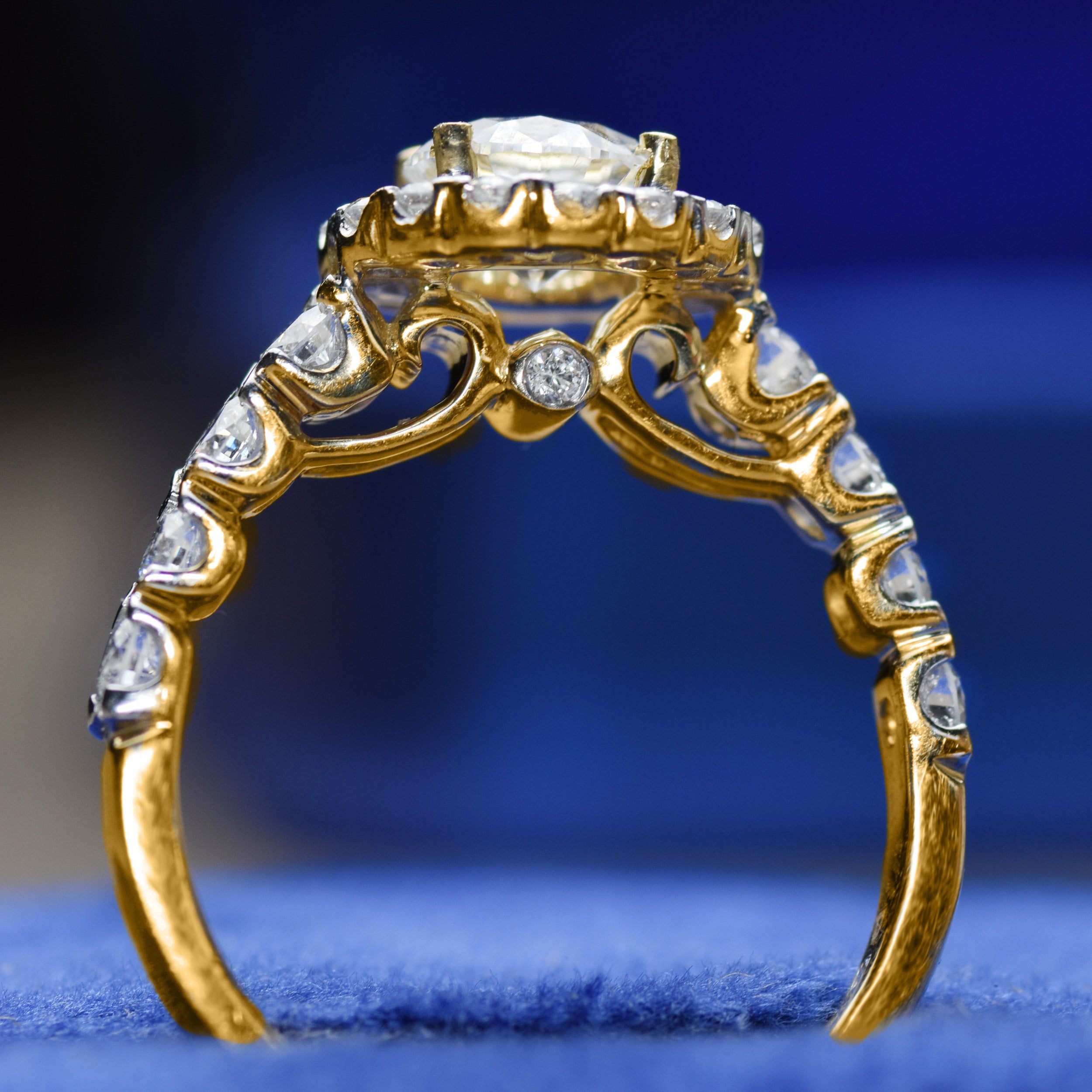 14K Gold 1.93 CT Lab Grown Round Classic Lab Diamond Engagement Ring