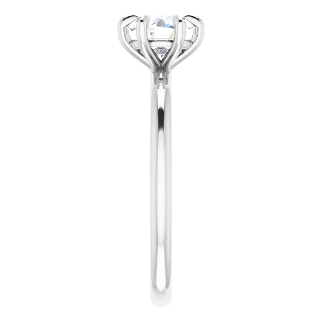 14K Gold Round Lab-Grown Diamond 0.71CTW VS1/D Engagement Ring