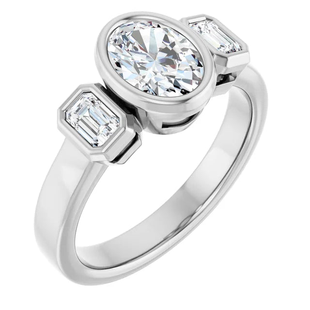 The Estelle: 14K Gold Lab-Grown Diamond Engagement Ring