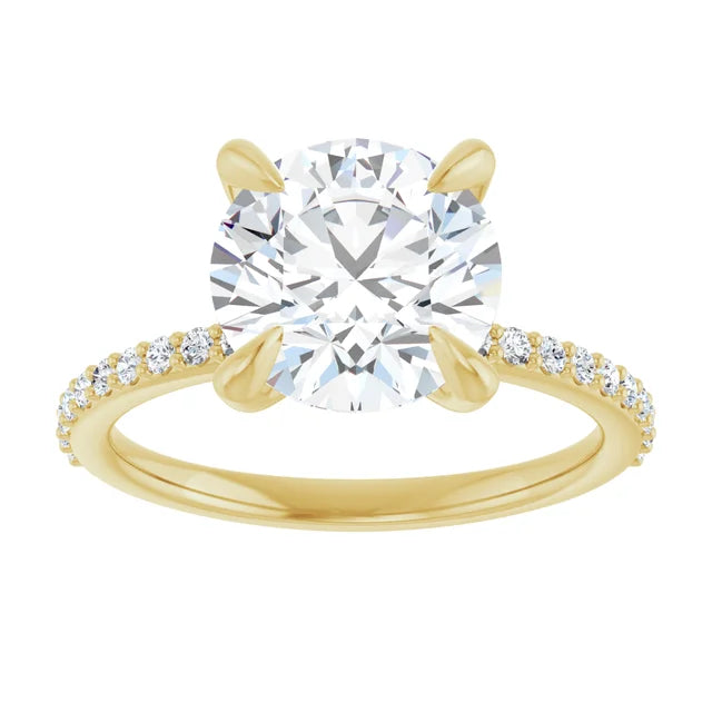 The Accented: 14K Gold Lab-Grown Diamond 0.58 CTW Engagement Ring