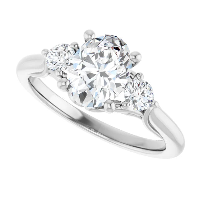 14K Gold Accented Lab-Grown Diamond 1.01ctw VVS1/D Engagement Ring