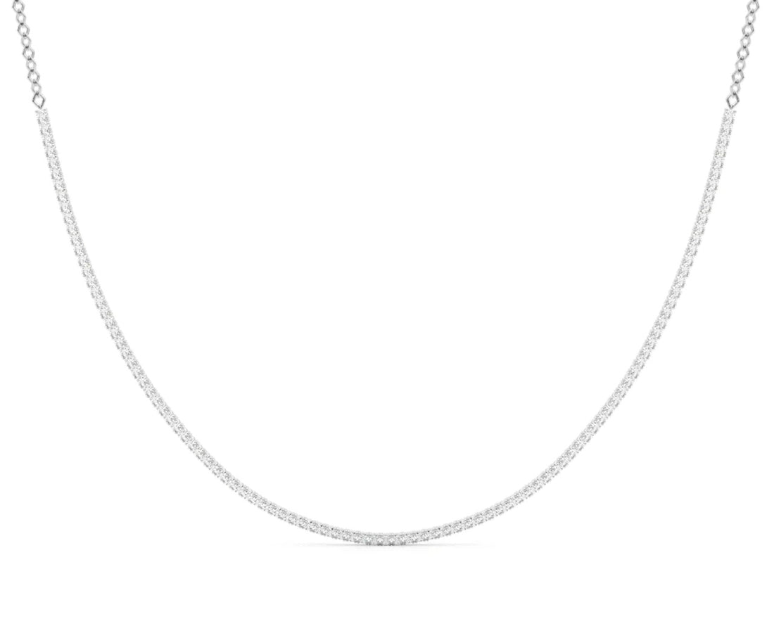 14K Diamond Tennis Necklace