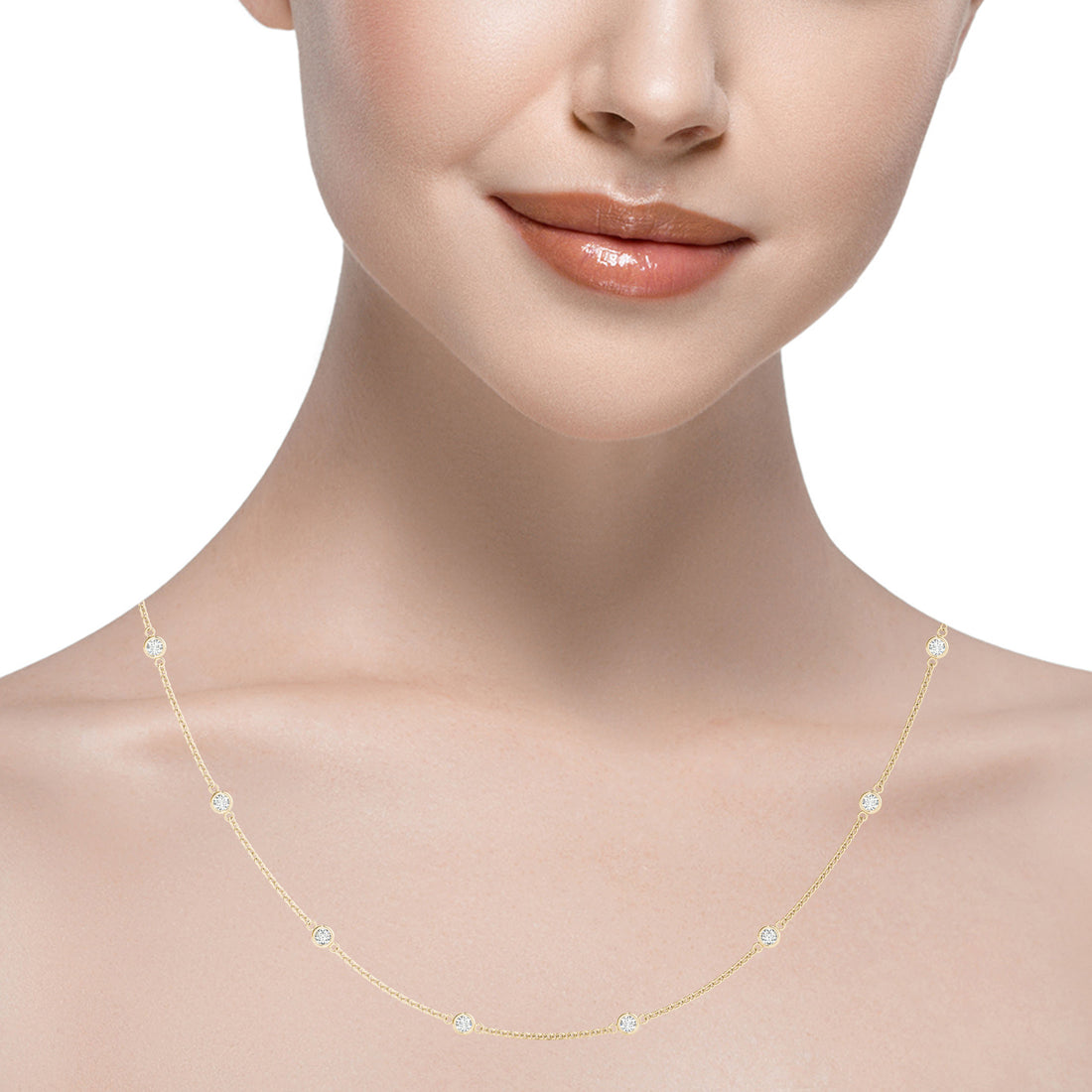 14K Gold Diamond Necklace