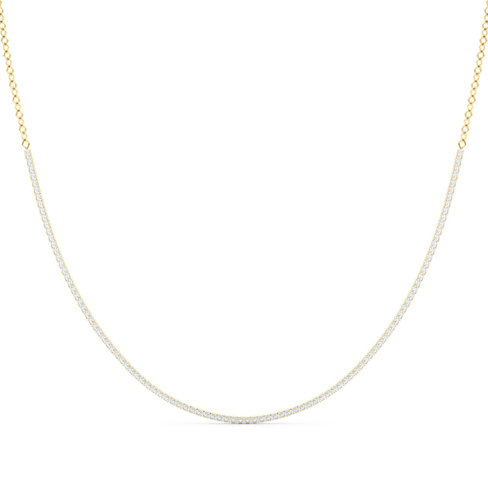 14K Diamond Tennis Necklace