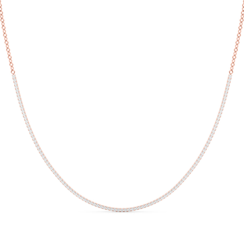 14K Diamond Tennis Necklace