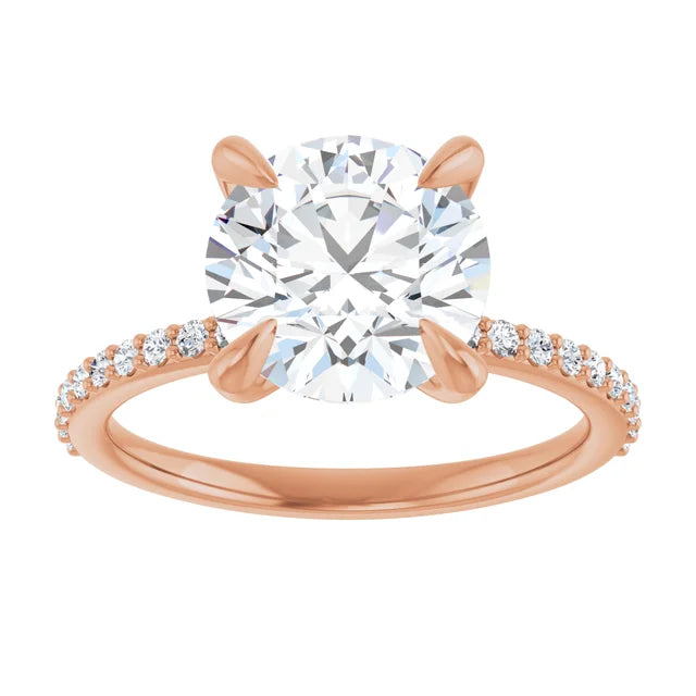 The Accented: 14K Gold Lab-Grown Diamond 0.58 CTW Engagement Ring