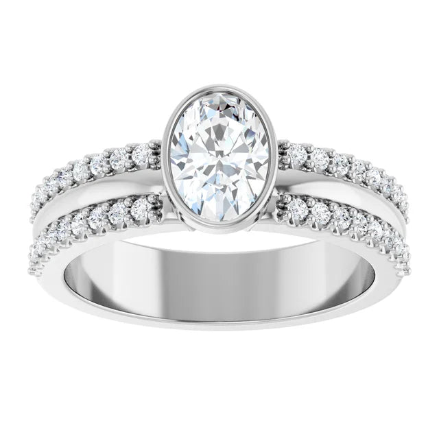 14K Gold 0.71ctw Lab-Grown Diamond Engagement Ring