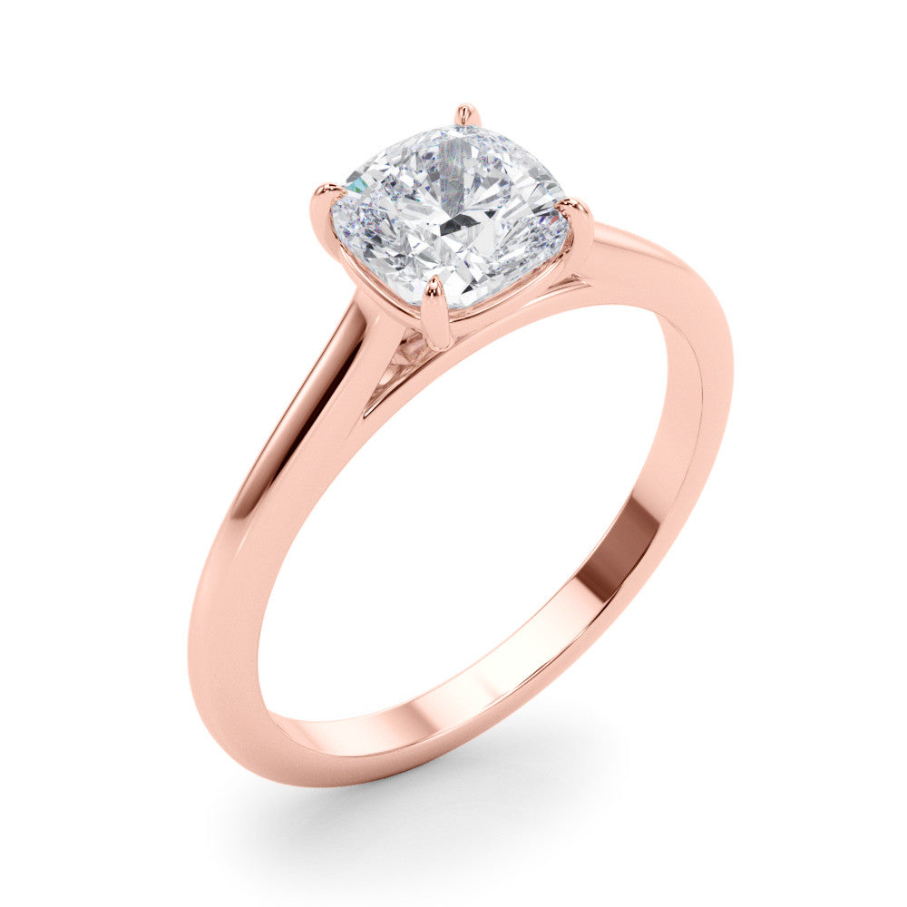 14K Gold Lab-Grown Diamond Cushion [0.73ctw] Engagement Ring