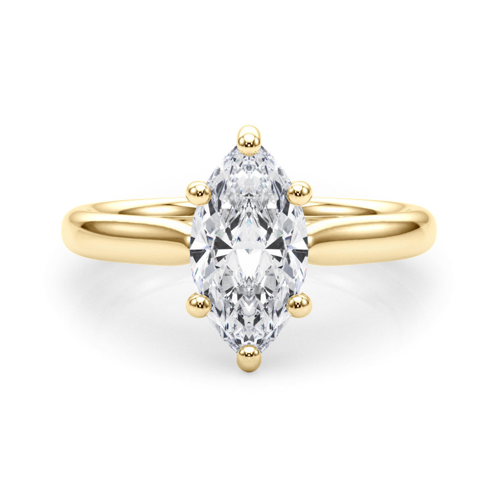 14K Gold Lab-Grown Diamond Marquise [0.33ctw] Engagement Ring