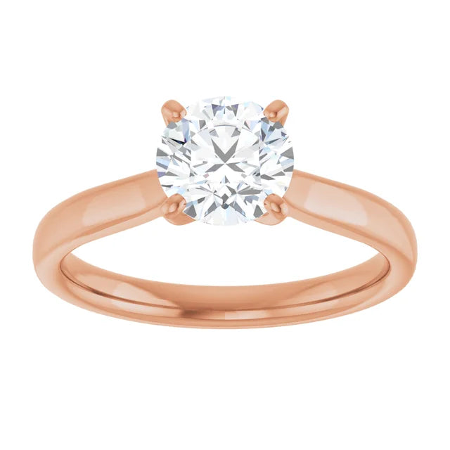 Signature: 14K Gold Lab-Grown Diamond 1 CTW Solitaire Engagement Ring