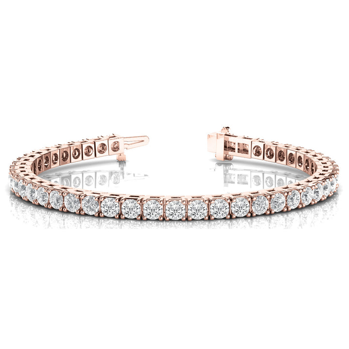 14K In-Line Diamond Tennis Bracelet Set