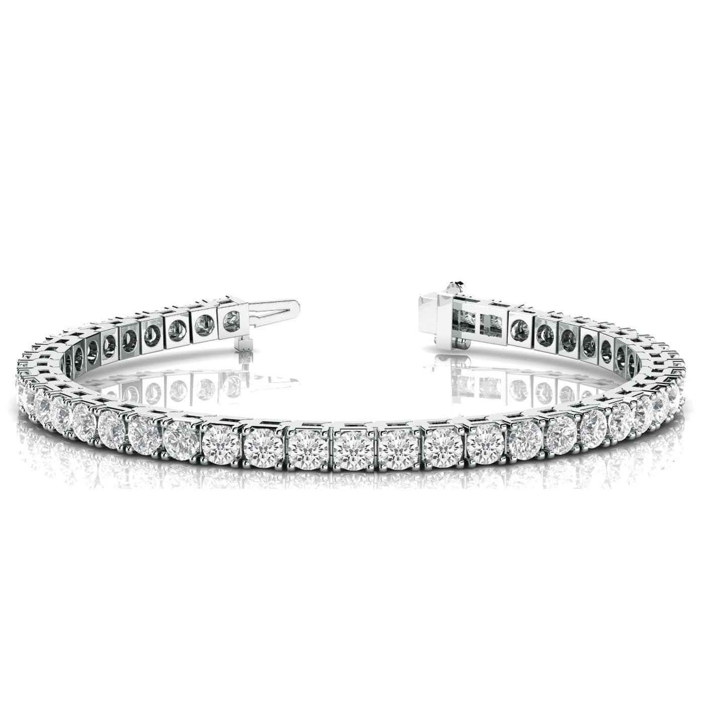 14K In-Line Diamond Tennis Bracelet Set