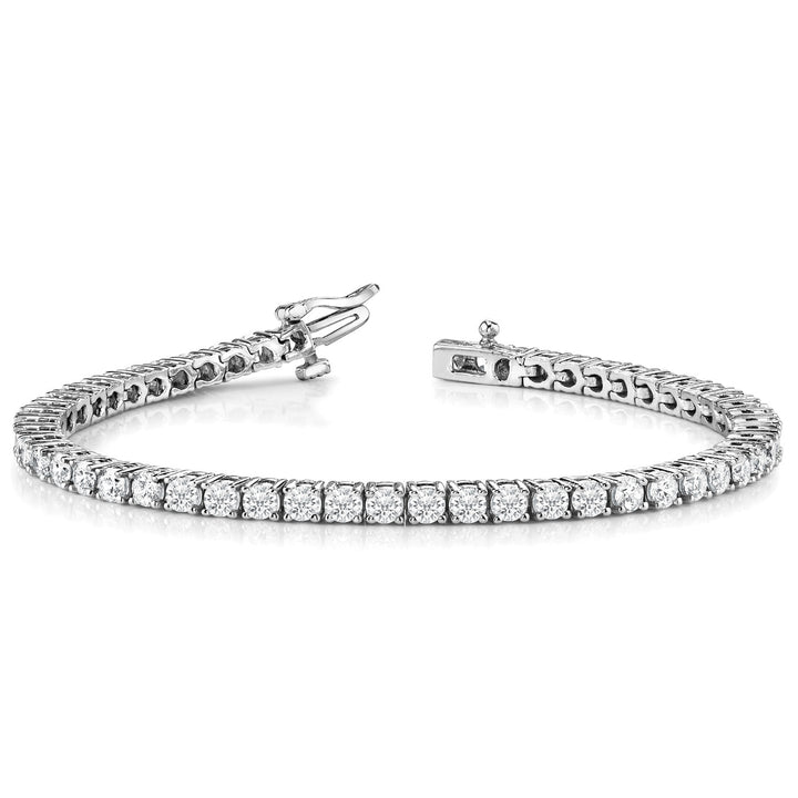 14K In-Line Prong Set Diamond Tennis Bracelet