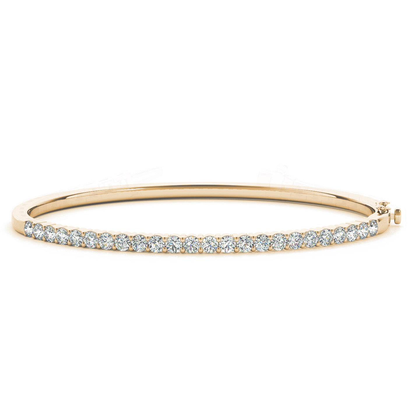 Classic Diamond Bangle in 14K Gold