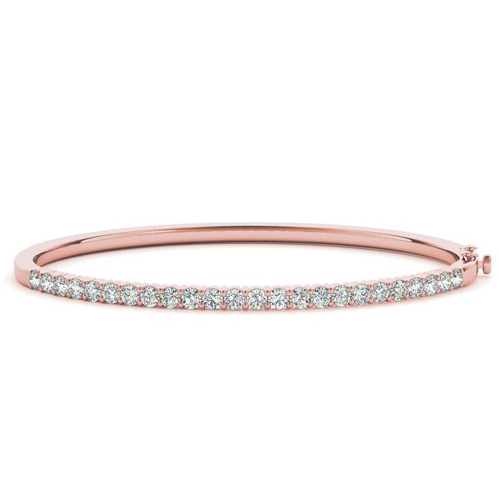 Classic Diamond Bangle in 14K Gold