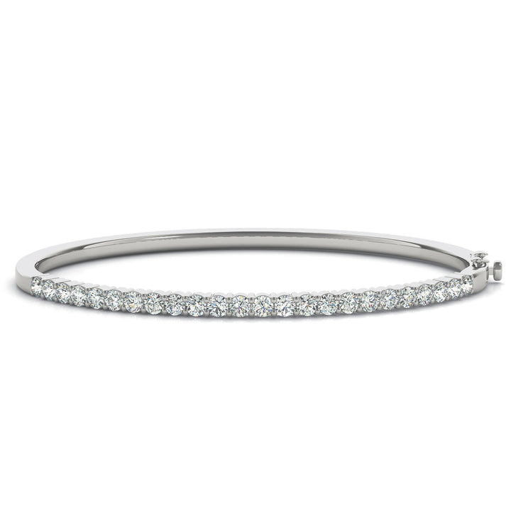 Classic Diamond Bangle in 14K Gold