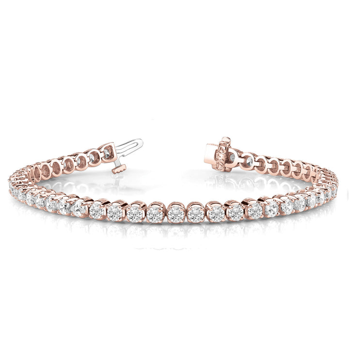 14K In-Line Prong Set Diamond Tennis Bracelet