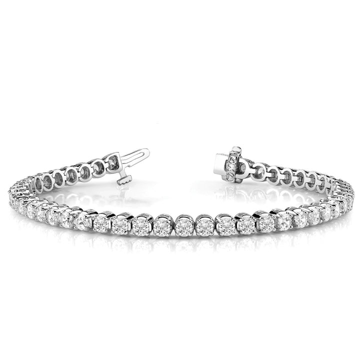 14K In-Line Prong Set Diamond Tennis Bracelet