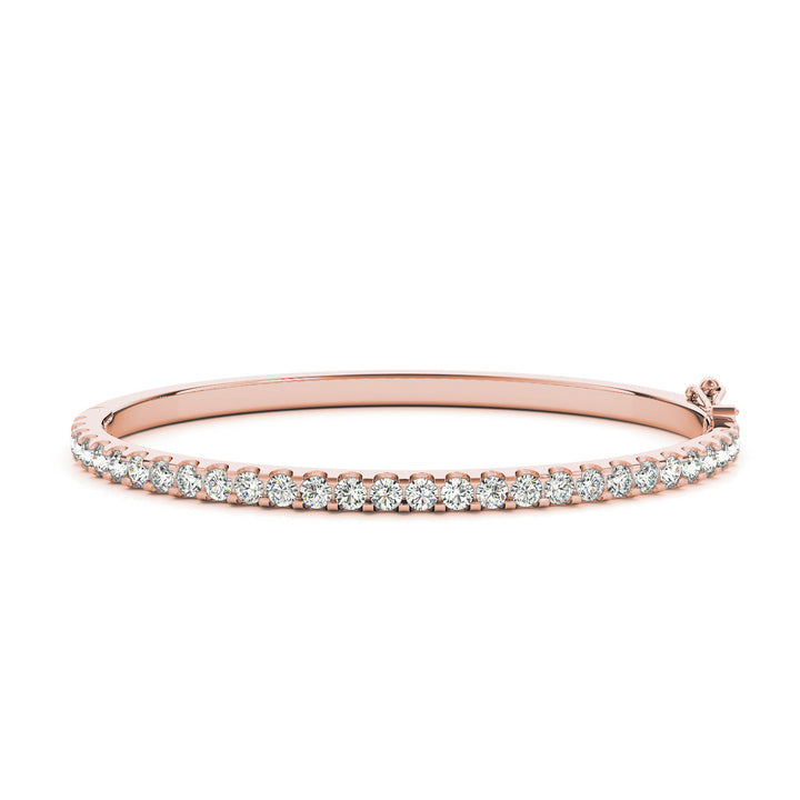 14K Diamond Tennis Bangle