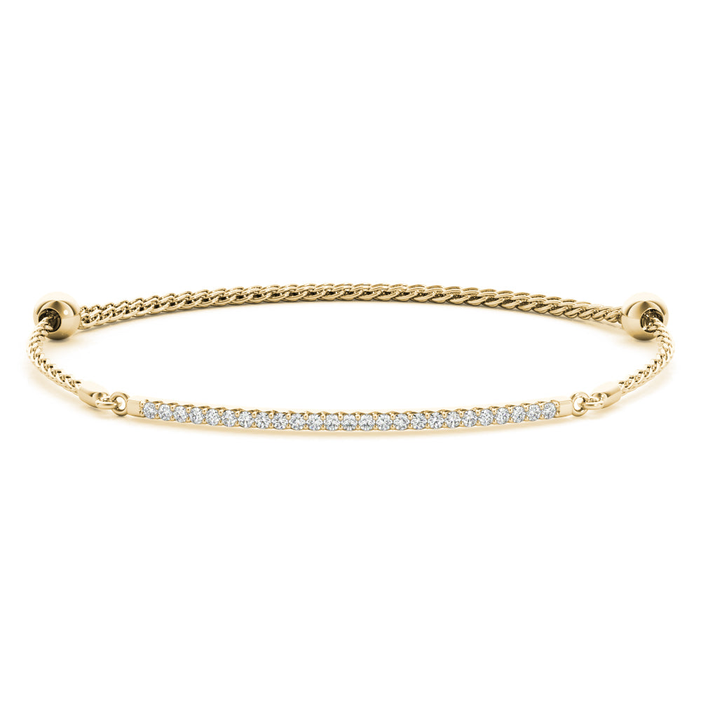 14K Single Row Diamond Tennis Bracelet